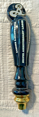 VINTAGE BREWMASTER'S RESERVE SILVER ANNIVERSARY LAGER DRAFT BEER BAR TAP HANDLE
