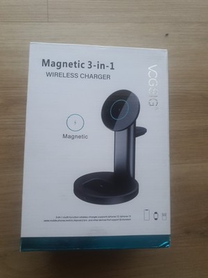 Vogsig 3in1 Magnetisches Wireless Ladegerät für iPhone ,Watch & Kopfhörer