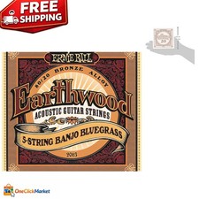 5-Count Earthwood 80/20 Bronze Banjo Strings for Crisp Sound and Lasting Quality