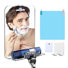Arivlune Shower Mirror Fogless For Shaving Anti Fog Shaving Mirror With Razo... Arivlune Shower Mirror Fogless For Shaving Anti Fog Shaving Mirror With Razo...