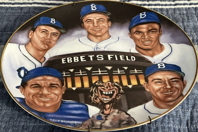 Sports Impressions  Dem Bums  Ebbets Field MLB Dodgers Plate #63 Numbered
