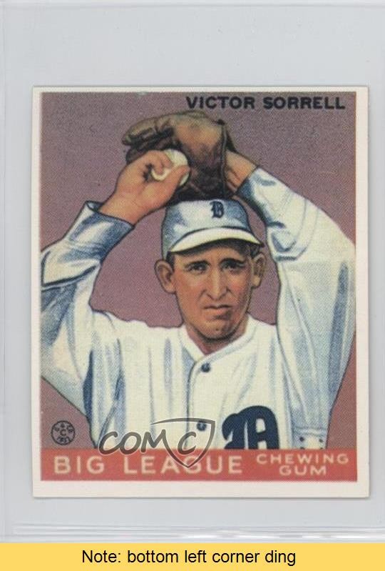 1983 Renata Galasso 1933 Goudey Reprints Vic Sorrell Victor Sorrell #15 READ 0f8
