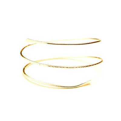 Minimalistische Metall Punk Spirale Spule Oberarm Manschette offener Arm Armband Armkettchen verstellbar