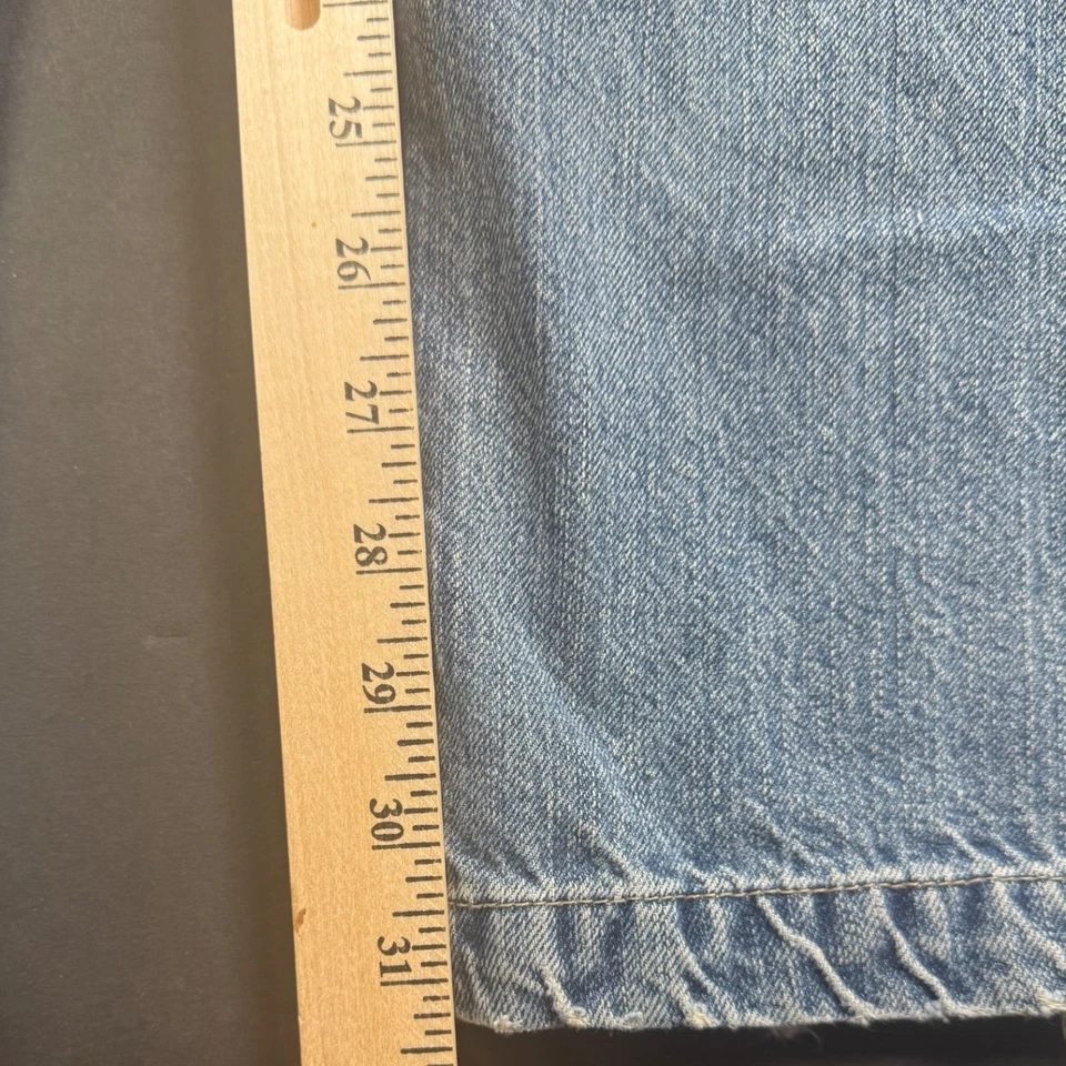 PACO Jeans Utility Fit Carpenter Jeans Denim Light Wash Mens Size 42x33 VTG 90s - Image 4 of 4