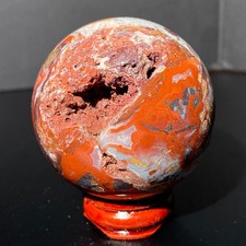 232G Rare  Mexican agate Ball Quartz Crystal Sphere Reiki Crystal Decor Gift