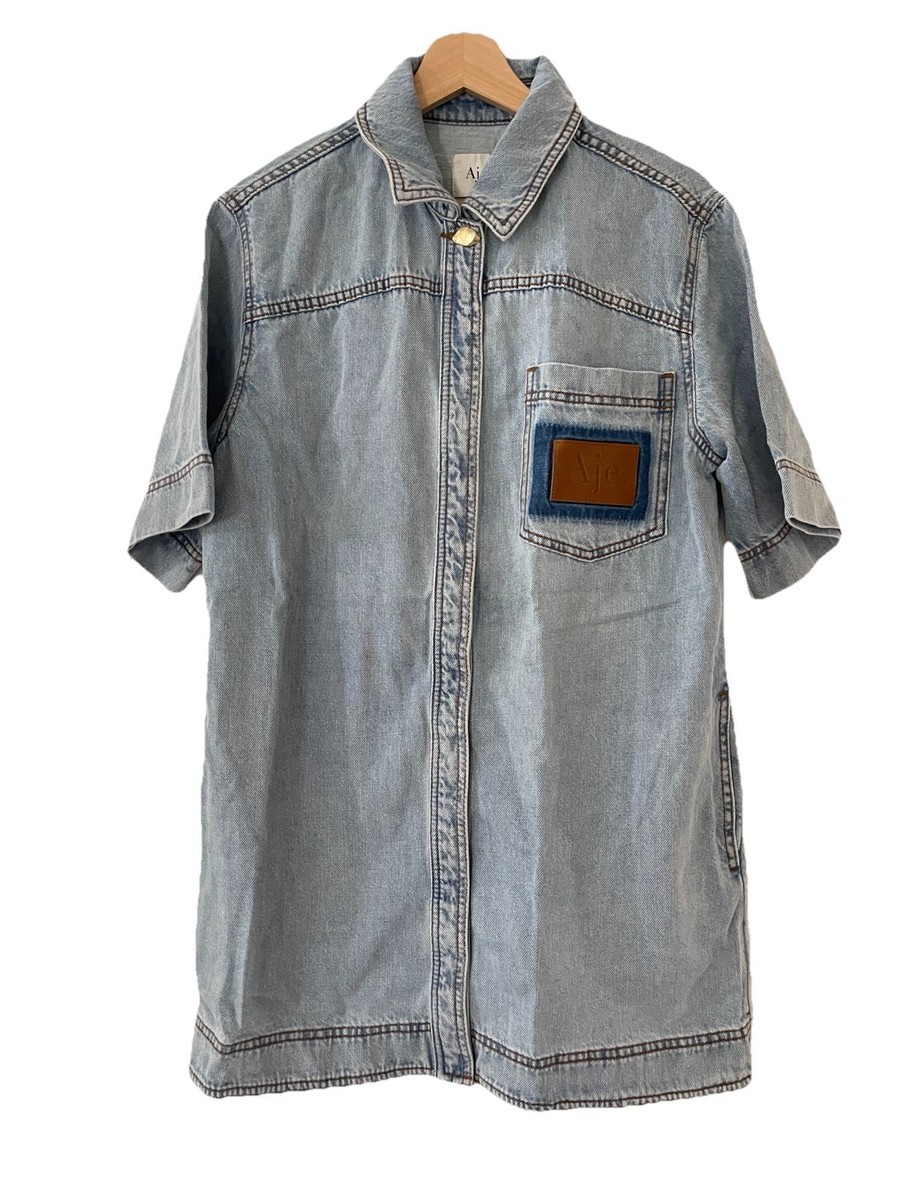 Aje Aura Denim Mini Tunic Dress AU10/US6 | eBay Australia