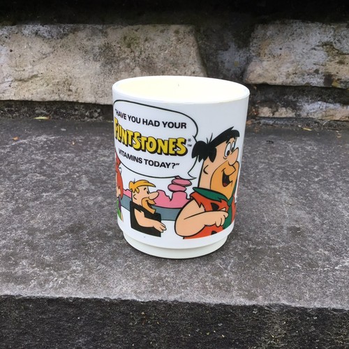 Lot of 4 1988 Flintstones Cup Mug Deka Vintage Fred Wilma Dino Mail Away Vitamin - Picture 10 of 12