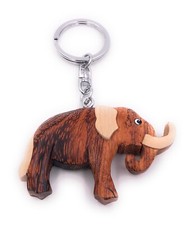 Mammut Elefante Zanne Di Mammut Dolce In Legno Pregiato Portachiavi Ciondolo