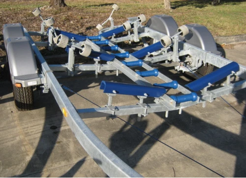 Boat Trailer Bunk Skids Self Centering Glider Kit. Self Centre Guide V Kit Blue - Picture 5 of 9