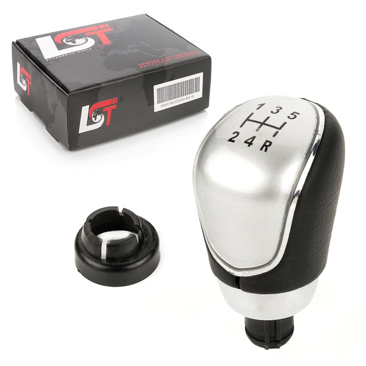 Gear Shift Knob 5 Gear Silver for FORD FIESTA VI 6 FOCUS II 2
