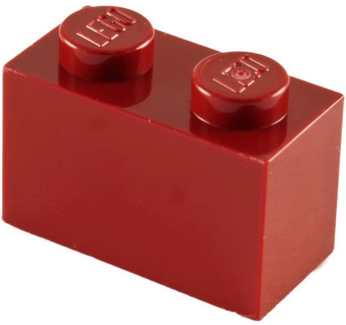 ☀️100x NEW LEGO 1x2 DARK RED Bricks (ID 3004) BULK Parts City