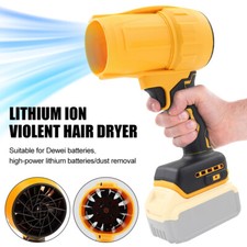 Cordless Turbo Jet Dry Blower Fan Strong Wind For Dewalt 18V Battery Air Blower