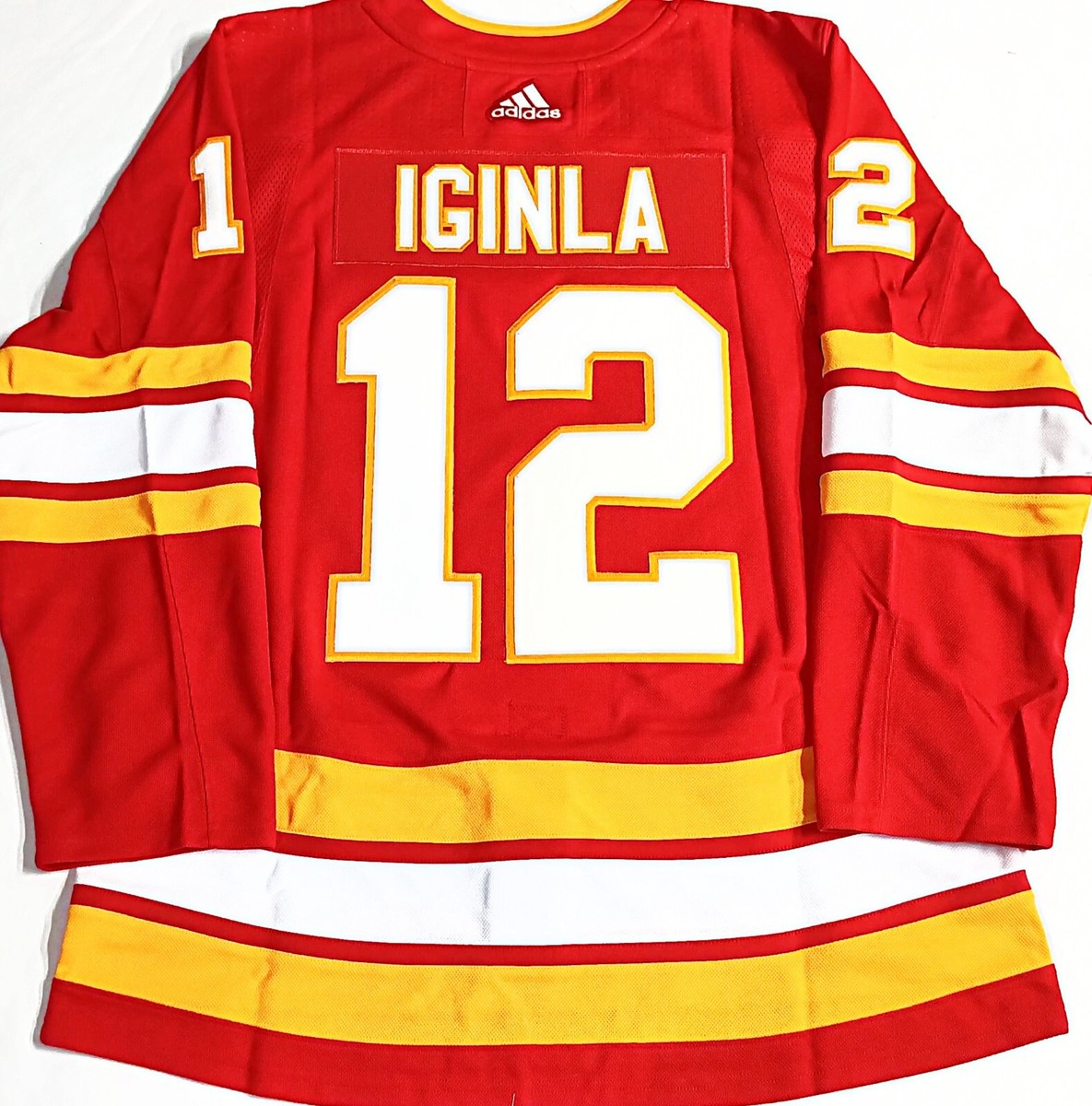 PRO-46-50-52-60 JAROME IGINLA CALGARY FLAMES RETRO ADIDAS NHL
