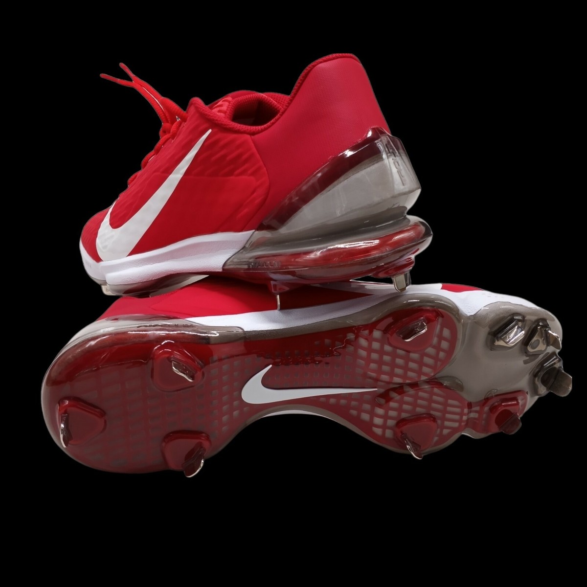 NEW Nike Force Zoom Trout 7 Pro Metal Baseball Cleats Red Size 14 CQ7224-600 Nike Force Zoom Mike Trout 7 Red Baseball Cleats Metal  main image 2