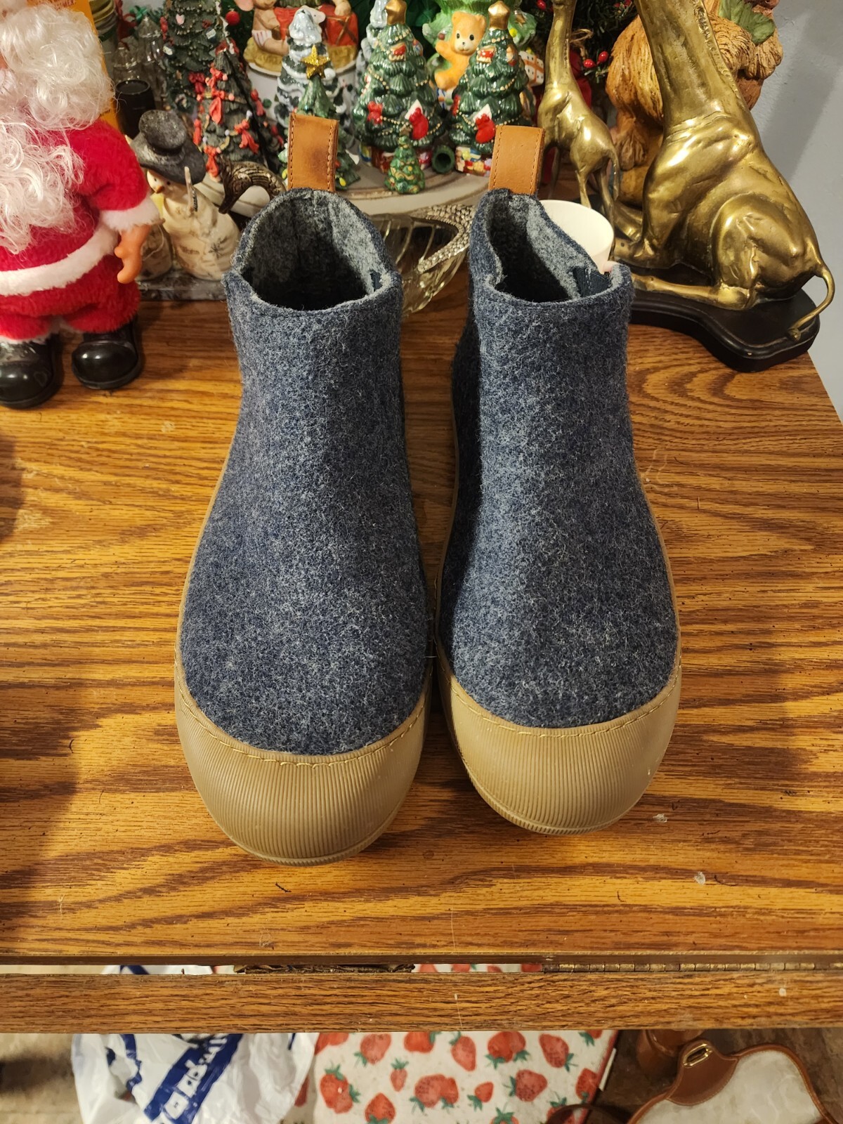 SAOLA Stivali pantofole Rhodes outdoor in lana cinturino in vera pelle suola in gomma uomo 12