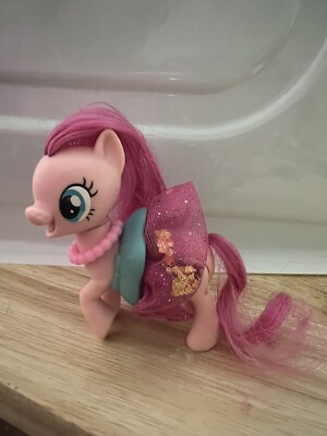 My Little Pony G4 Pinkie Pie 2017  Toy Push Button Spin Dress With Necklace