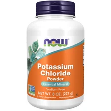 Potassium Chloride Powder 8 OZ By Now Foods