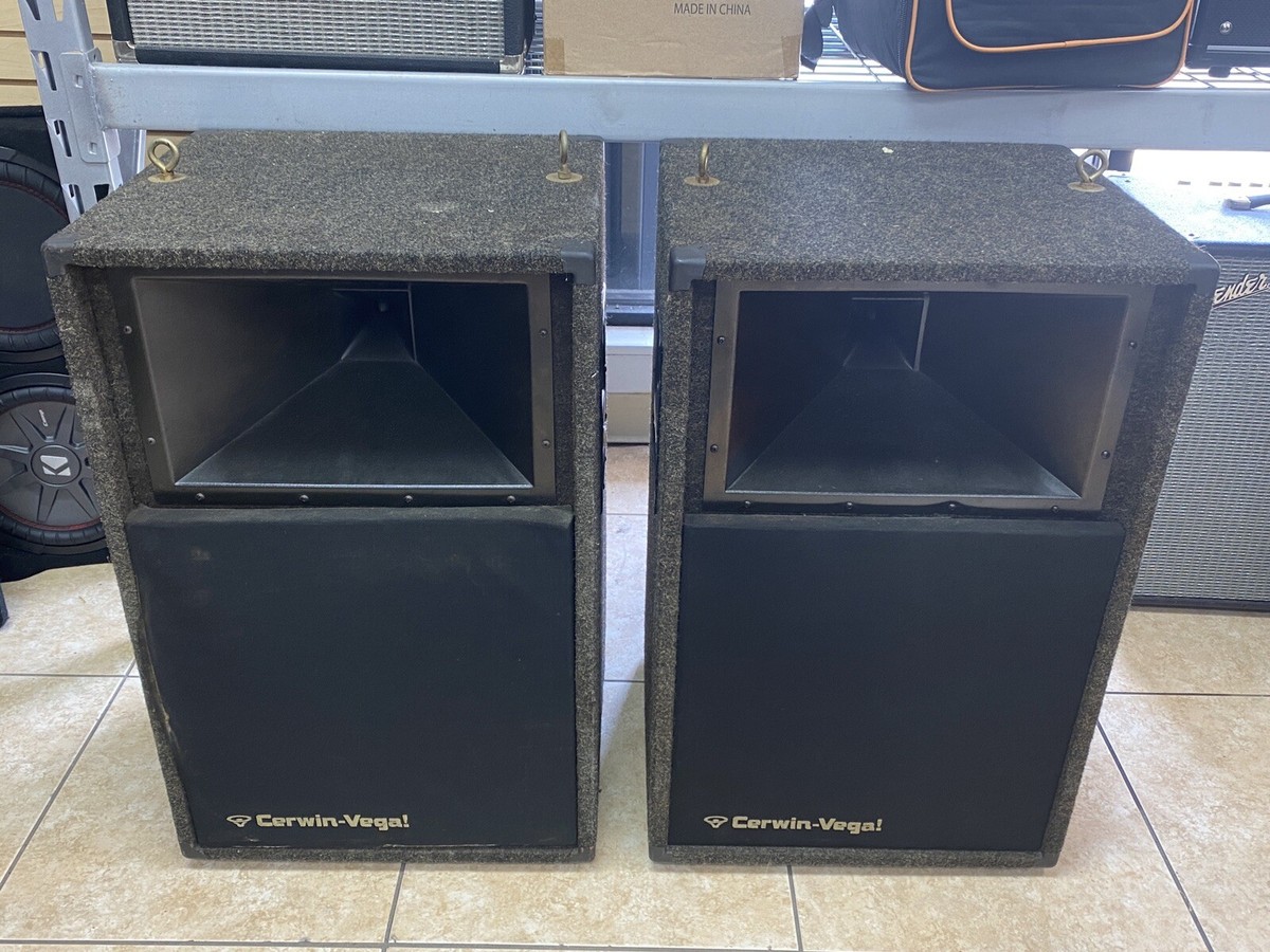 Cerwin-Vega V-15B 15-inch 200 W PA Speakers PAIR Made in USA TESTED