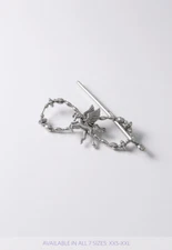 Lilla Rose Pegasus Silver Flexi Hair Clip FX-3916 S (Small)