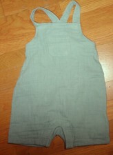 Baby Gap 100 Cotton Light Green Overalls Size 12-18 Months NWOT