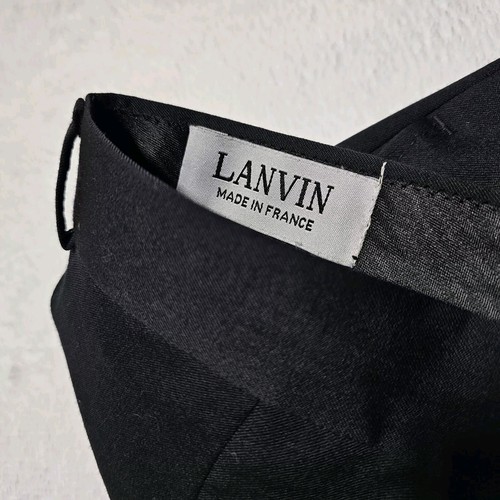 Lanvin Slacks Men's 41x32 Pants Navy Wool Classic Sz 50 R Trouser France - Picture 4 of 11