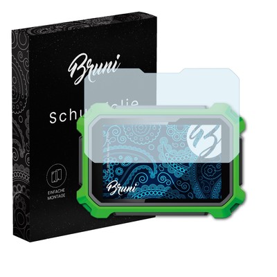 Bruni 2x Folie für OBDStar Key Master DP Plus Schutzfolie Displayschutzfolie