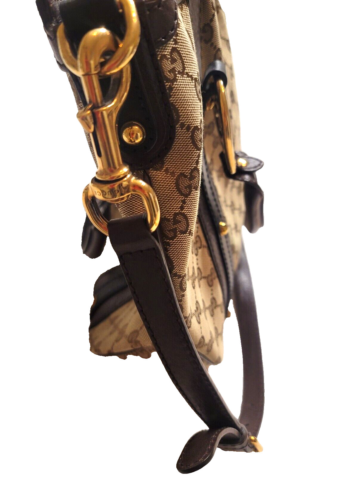 Gucci Monogram Large Convertable Purse - image 16