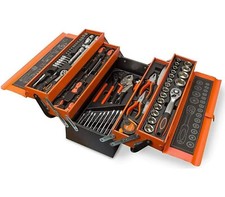 Cassetta Attrezzi Completa 85 Pezzi Valigetta Set Metallo Cricchetto Utensili