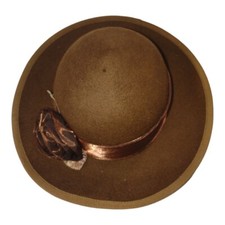 New York Toucan Collection Wool Felt Chocolate Brown Women's Hat Accessory