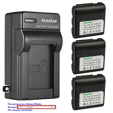 Kastar Battery Wall Charger for Sharp VL-E62DU VL-E65DU VL-E66 VL-E66H VL-E66S
