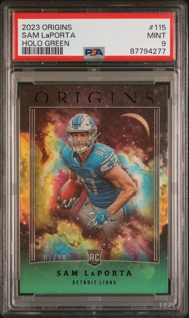 Sam LaPorta Panini Origins #115 Holo Green