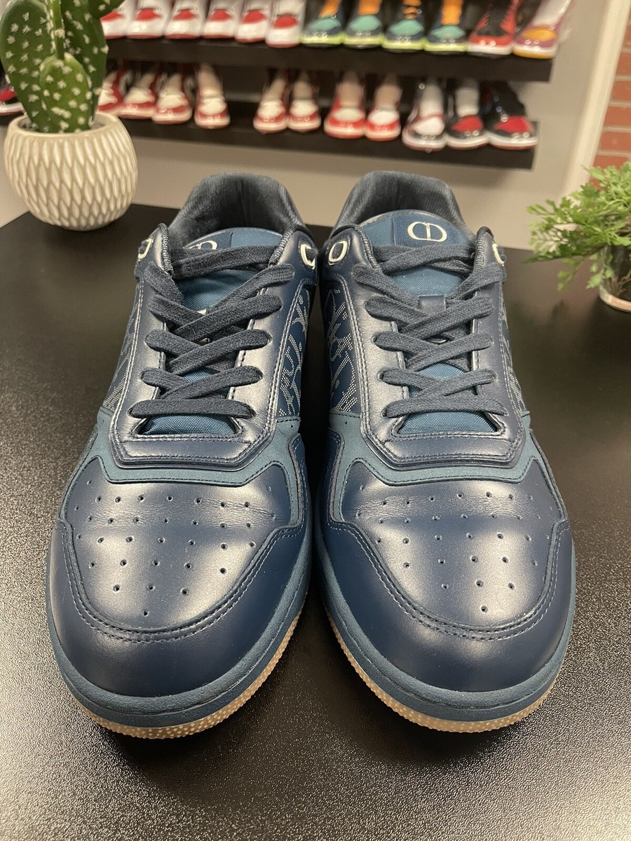Size 46EU/13 - Christian Dior Oblique Galaxy B27 Navy Low Top
