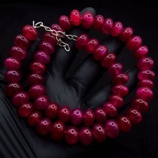 Top Quality Fantastic Pink Ruby 700.00 Cts Beaded Necklace Jewelry VK 24 E662