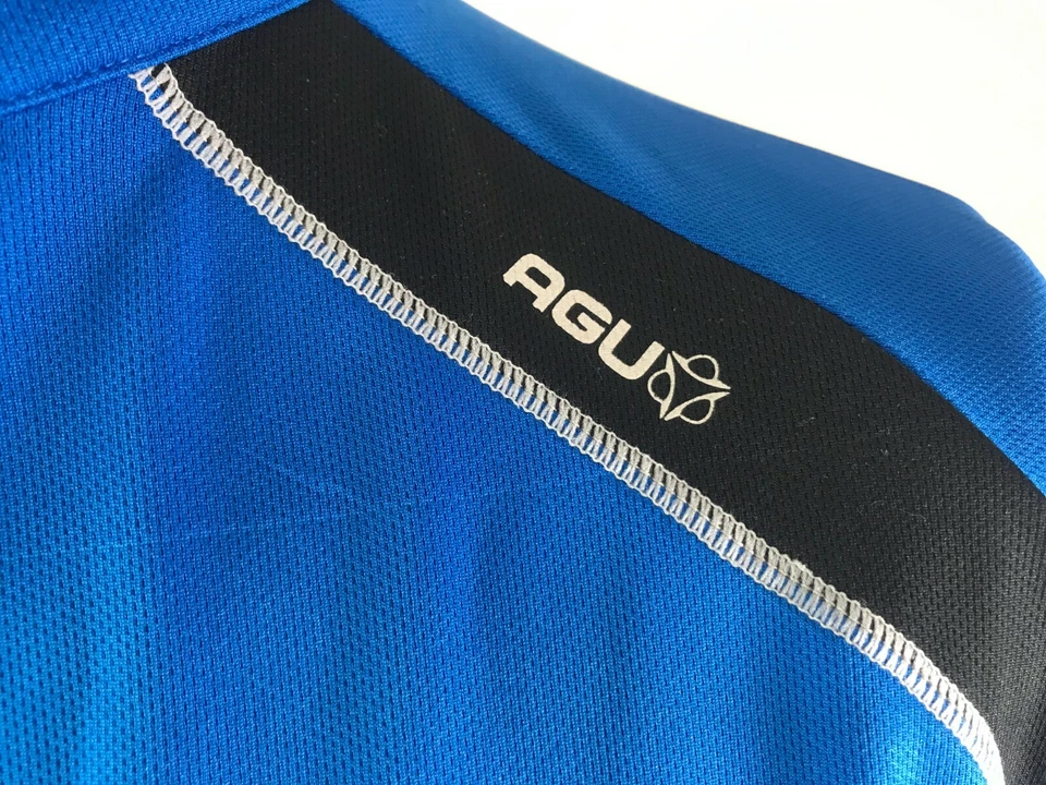AGU Venezia Blue Cycling Jersey Men's Size 2XL 1/2 Zip Short Sleeve Bike Shirt - Image 4 of 4