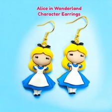 Alice in Wonderland Earrings Cartoon Nickel Free