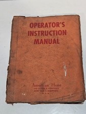 Grúa sobre orugas American Hoist manual para operador y grúa para camión serie 700