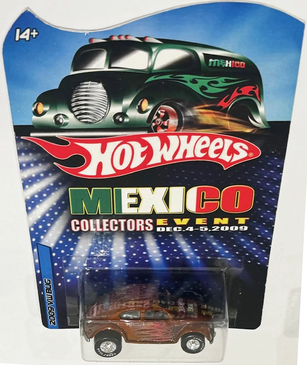 Gold VW BUG Mexico 2009 Convention Hot Wheels 1 of 1 Charity Car 