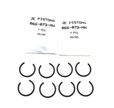 JE Pistons 4 Piece Set Wire Lock 866-073-MW [Lot of 2] NOS