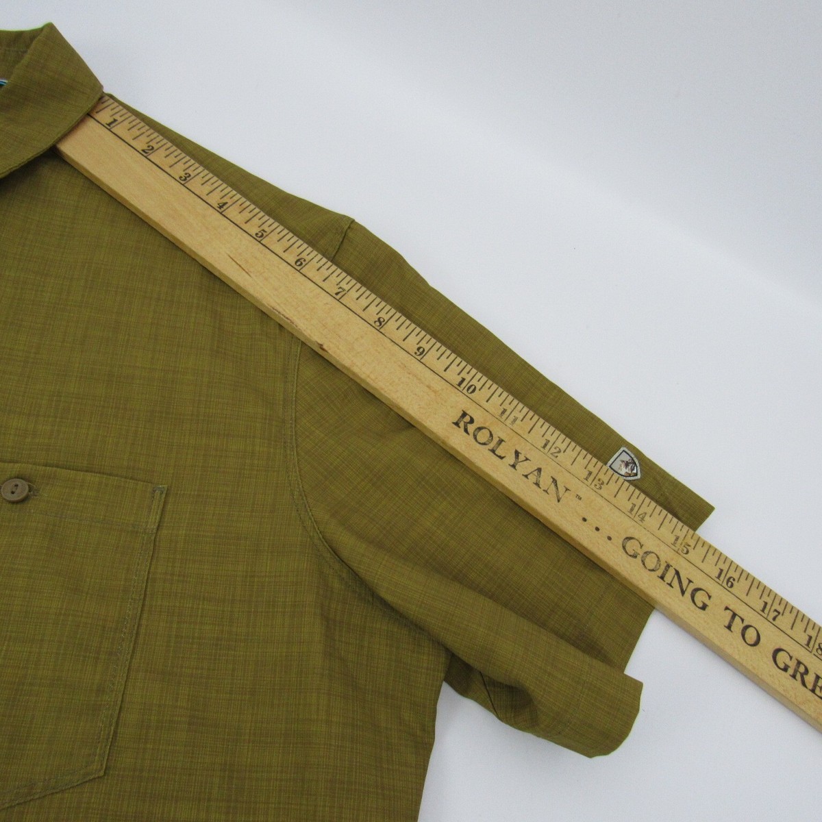 Kuhl Men's Short Sleeve Yellow Plaid Shirt Size Large RN 108846 | eBay