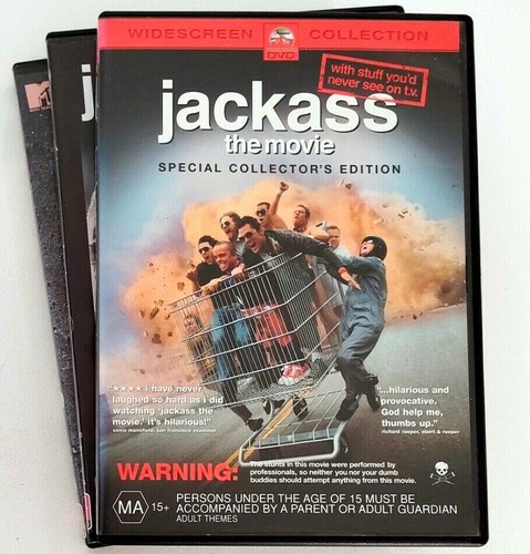 Jackass - 3 Movie Set - DVD Bundle - The Movie, The Lost Tapes, 3.5 Unrated -MTV - Picture 5 of 9