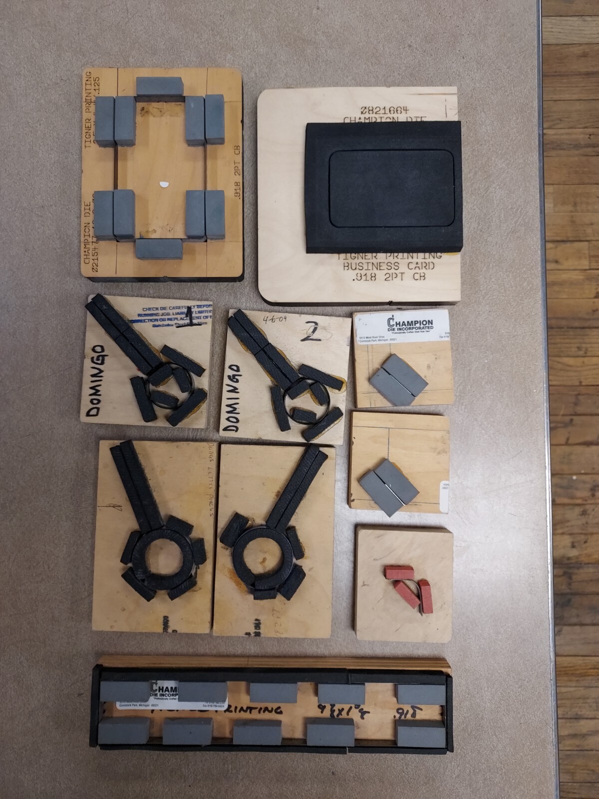 Letterpress Dies. Lot of 14, Die Cutting eBay