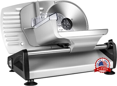 Maquina Rebanadora De Carne Queso Jamon Uso Comercial Hogar Acero Inoxidable...