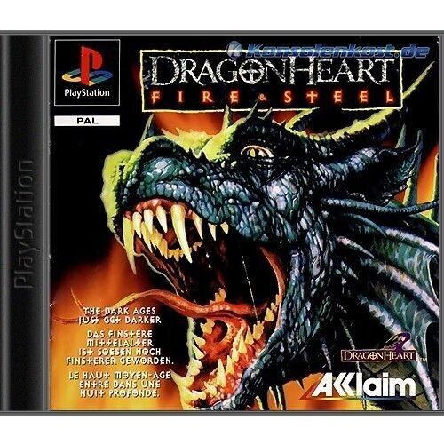 PS1 / Sony Playstation 1 - DragonHeart: Fire & Steel EU mit OVP OVP beschädigt - Picture 1 of 7