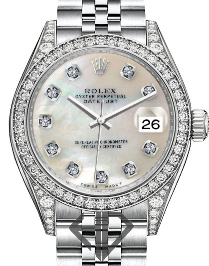 Women's Rolex Datejust SS Jubilee Ivory