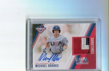 2018 Stars and Stripes 15U Team Signatures Michael Brooks Auto Patch 18/25