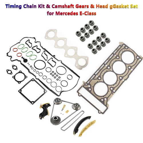 Timing Chain Kit & Camshaft Gears & Head gGasket Set for Mercedes E-Class S12