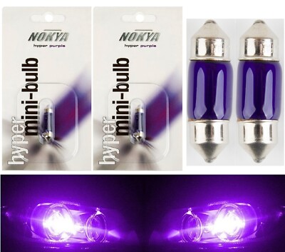 Nokya De3175 DE3022 DE3021 Nok5246 5W Purple Two Bulb Glove Box Replacement Lamp