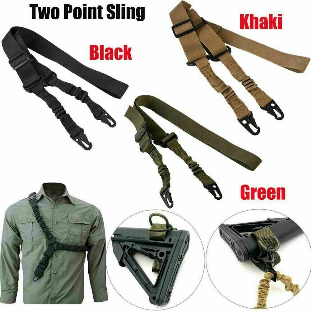 Tactical 2 Point Sling QD Swivel Rifle Adjustable Gun Sling Strap