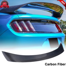 For Ford Mustang GT GT350R 2015-20 REAL CARBON FIBER Rear Trunk Spoiler Wing Lip