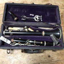 Vintage Wood Clarinet Harry Pedler Co Elkhart IN Original Case Accessories Band